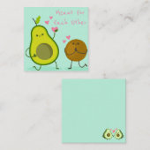 かわいいバレンタインデーのメモカード ノートカード (正面/裏面)