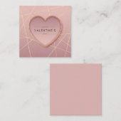 かわいいバレンタインデーのメモカード ノートカード (正面/裏面)
