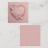 かわいいバレンタインデーのメモカード ノートカード (正面/裏面)