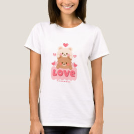 かわいいバレンタインデーのロマンティックハート - バレンタイン44 Tシャツ