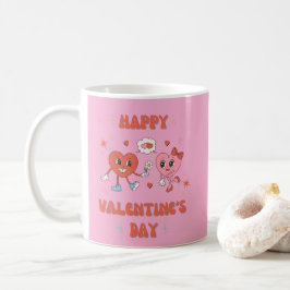 かわいいバレンタインデーのロマンティックハート - Valentine_11 コーヒーマグカップ