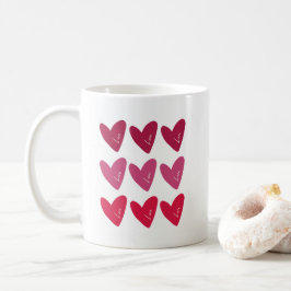 かわいいバレンタインデーのロマンティックハート - Valentine_68 コーヒーマグカップ
