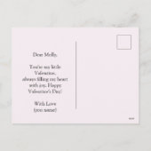 かわいいバレンタインデーの子犬たち シーズンポストカード (裏面)