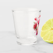 かわいいバレンタインデーの恐竜 ショットグラス (左)