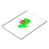 かわいいバレンタインデーの恐竜 ノートブック (左側)