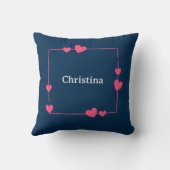 かわいいバレンタインデーの木 クッション (裏面)