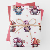 かわいいバレンタインデーの格言とシンボルや象徴&ソリッド ラッピングペーパーシート (インサイチュ)