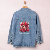 かわいいバレンタインデーの海賊 デニムジャケット (ハンガー)