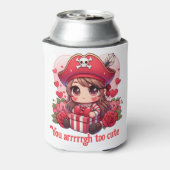 かわいいバレンタインデーの海賊 缶クーラー (缶裏面)