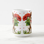 かわいいバレンタインデーの犬 コーヒーマグカップ (中央)