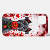 かわいいバレンタインデーの犬 Case-Mate iPhoneケース (裏面 (横))