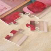 かわいいバレンタインデーの花屋 ジグソーパズル (側面)