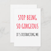 かわいいバレンタインデーの誕生日カード サンキューカード (正面/裏面)