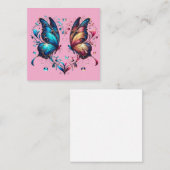 かわいいバレンタインデーの贈り物 スクエア名刺 (正面/裏面)