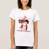 かわいいバレンタインデーのTシャツ Tシャツ (正面)