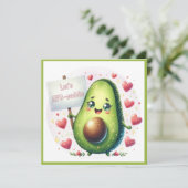 かわいいバレンタインデーをアボカドルで過ごそうカスタム シーズンカード (スタンド正面)