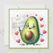かわいいバレンタインデーをアボカドルで過ごそうカスタム シーズンカード (正面)