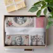 かわいいバレンタインデーキッテン ファッシィカット 薄葉紙 (ギフト)