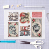 かわいいバレンタインデーキッテン ファッシィカット 薄葉紙 (クラフト)