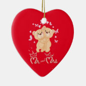かわいいバレンタインデーセラミックオーナメント セラミックオーナメント (右)