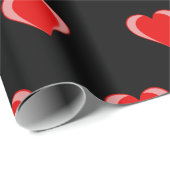 かわいいバレンタインデーハート ラッピングペーパー (ロールコーナー)