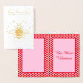 かわいいバレンタインデービー 箔カード (ディスプレー)