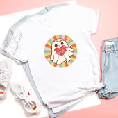 かわいいバレンタインデーレトロギフトwithヴィンテージ幽霊 tシャツ