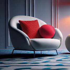 かわいいバレンタインデー小さな赤いハート クッション