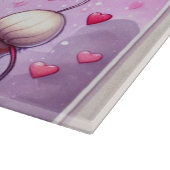 かわいいバレンタインデー猫/子猫 カッティングボード (角)