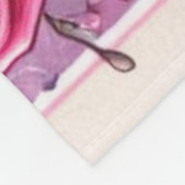 かわいいバレンタインデー猫/子猫 フリースブランケット (角)