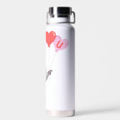 かわいいバレンタインデー私はあなたを愛しているハート ウォーターボトル (背面)