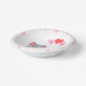 かわいいバレンタインデー私はあなたを愛しているハート ペーパーボウル (傾斜あり)