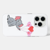 かわいいバレンタインデー私はあなたを愛しているハート Case-Mate iPhoneケース (裏面 (横))