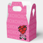 かわいいバレンタインデー赤いハート切り妻お願い フェイバーボックス (オープン)