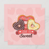 かわいいバレンタインデー シーズンカード (正面/裏面)