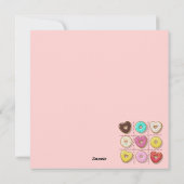 かわいいバレンタインデー シーズンカード (裏面)