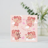 かわいいバレンタインデー シーズンカード (スタンド正面)