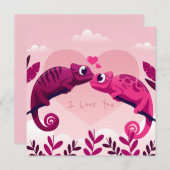 かわいいバレンタインデー シーズンカード (正面/裏面)