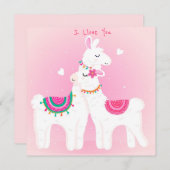 かわいいバレンタインデー シーズンカード (正面/裏面)