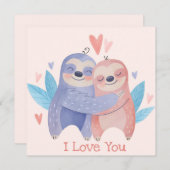 かわいいバレンタインデー シーズンカード (正面/裏面)