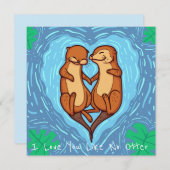 かわいいバレンタインデー シーズンカード (正面/裏面)