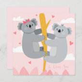 かわいいバレンタインデー シーズンカード (正面/裏面)