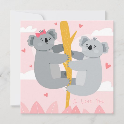 かわいいバレンタインデー シーズンカード (正面)