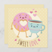 かわいいバレンタインデー シーズンカード (正面/裏面)