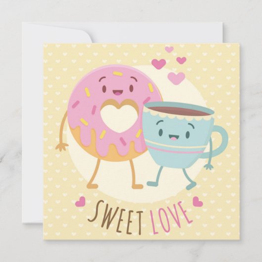 かわいいバレンタインデー シーズンカード (正面)