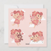 かわいいバレンタインデー シーズンカード (裏面)