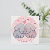 かわいいバレンタインデー シーズンカード (スタンド正面)