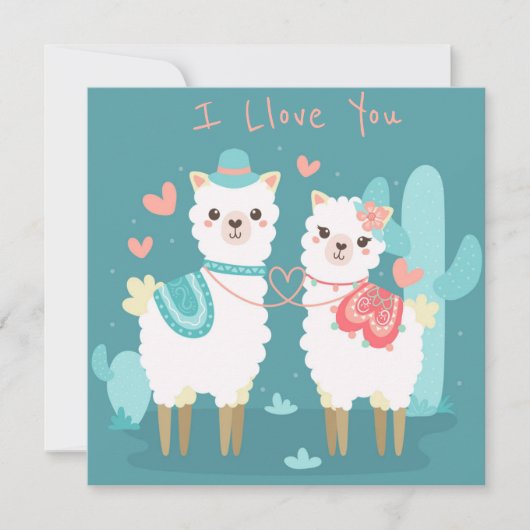 かわいいバレンタインデー シーズンカード (正面)