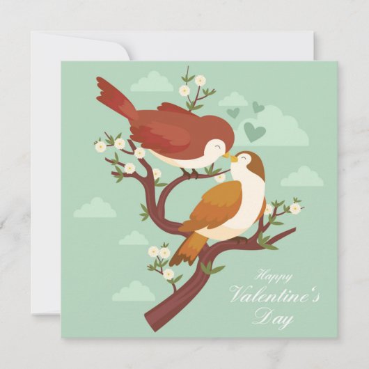 かわいいバレンタインデー シーズンカード (正面)