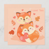 かわいいバレンタインデー シーズンカード (正面/裏面)